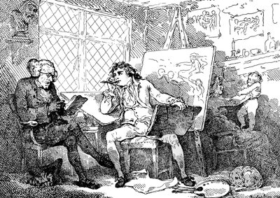 Historik oživující mysl mladého malíře, 1784. od Thomas Rowlandson