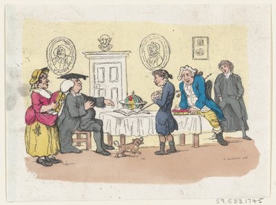 Naděje rodiny - přijetí na univerzitu, ca. 1803, ca. 1803. od Thomas Rowlandson