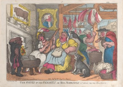 Naděje rodiny aneb slečna Marrowfatová doma na svátky, 1809-13., 1809-13. od Thomas Rowlandson