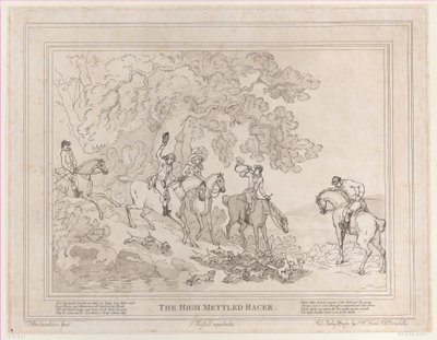Lovec ze života dostihového koně aneb okázalý závodník, 20. července 1789, 20. července 1789 od Thomas Rowlandson
