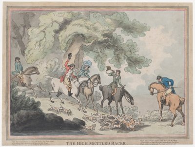 The Hunter from The Life of a Racehourse, or The High-Mettled Racer, 20. července 1789., 20. července 1789 od Thomas Rowlandson