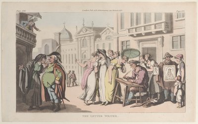 Spisovatel dopisů, z Neapole a Campagna Felice: v sérii dopisů Ad..., 1. června 1815. od Thomas Rowlandson
