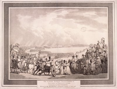 The Light Horse Volunteers of London & Westminster, 1798. od Thomas Rowlandson