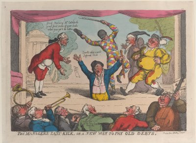 Manažerův poslední kop aneb nový způsob, jak zaplatit staré dluhy, 29. září 1811, 29. září 1811. od Thomas Rowlandson