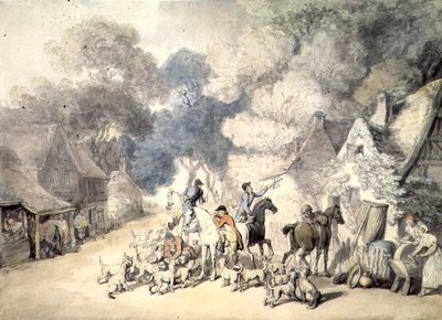 Setkání (akvarel) od Thomas Rowlandson