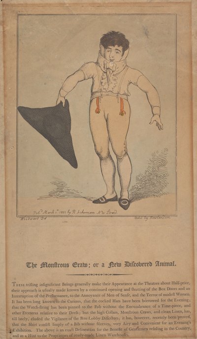 Obrovský plaz; aneb nově objevené zvíře od Thomas Rowlandson