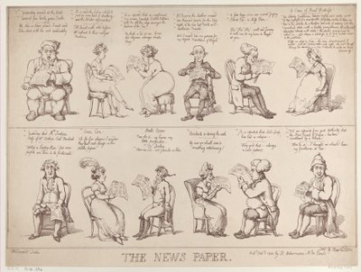 The News Paper, 1. října 1808, 1. října 1808. od Thomas Rowlandson