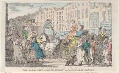 The Pleasures of Bond Street: aneb módní řízení, 1807., 1807. od Thomas Rowlandson