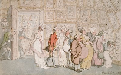 Předsíň portrétisty, 1809 od Thomas Rowlandson