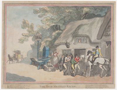 Poštovní kůň (z knihy „Život dostihového koně, aneb Temperamentní závodník“) od Thomas Rowlandson