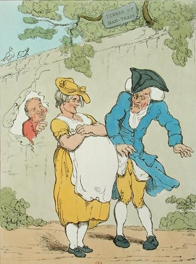 Těhotná žena od Thomas Rowlandson
