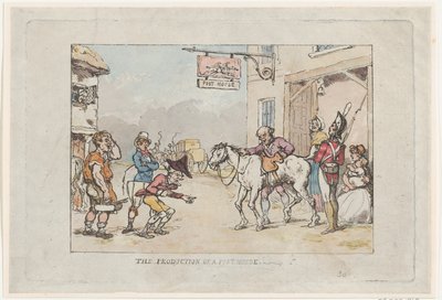 Výroba pošty, 1808., 1808. od Thomas Rowlandson