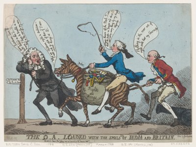 The Q.A. Nabito kořisti Indie a Británie, 1788., 1788. od Thomas Rowlandson