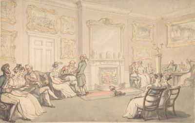Recepce, 1780-1827. od Thomas Rowlandson