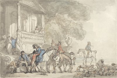 Návrat z lovu od Thomas Rowlandson