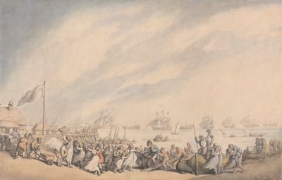 Návrat flotily do Great Yarmouth v roce 1797 od Thomas Rowlandson