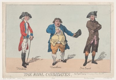 The Rival Candidates, 8. dubna 1784, 8. dubna 1784. od Thomas Rowlandson