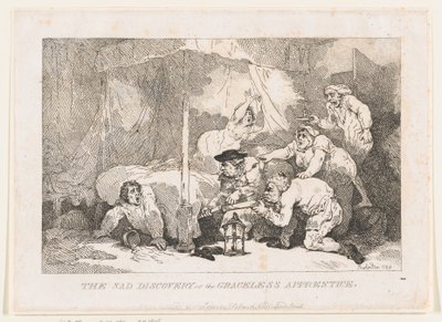 Smutný objev, aneb Nezdvořilý učeň od Thomas Rowlandson
