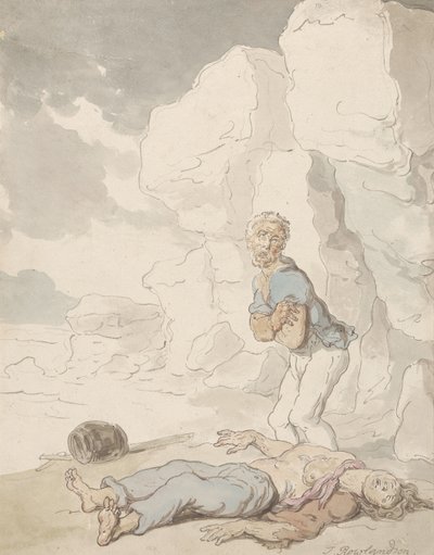 Ztroskotaní námořníci od Thomas Rowlandson