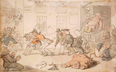 Jeviště smrti od Thomas Rowlandson