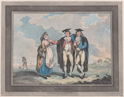 Studenti, 1. ledna 1793, 1. ledna 1793. od Thomas Rowlandson
