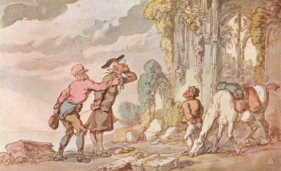 Prohlídka Dr. Syntaxe při hledání malebného, 19. století, 1907 od Thomas Rowlandson