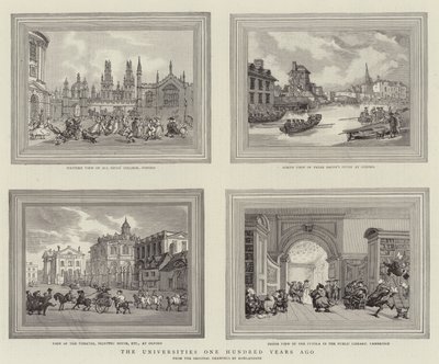 Univerzity před sto lety od Thomas Rowlandson