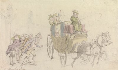 Vicar of Wakefield: Attendance on a Nobleman od Thomas Rowlandson