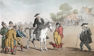 Vicar prodává svého koně, ilustrace z 