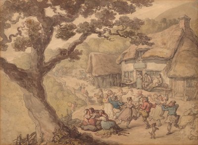 Vesnický tanec od Thomas Rowlandson