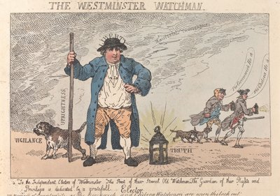 Westminster Watchman od Thomas Rowlandson