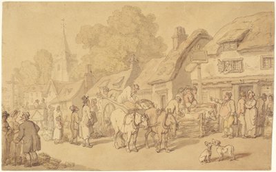 Hostinec „The Woolpack“ od Thomas Rowlandson
