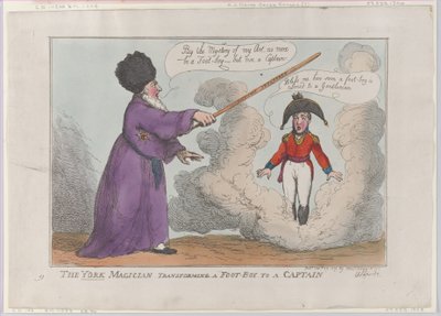 York Magician Transforming a Foot-Boy to a Captain, 25. února 1809, 25. února 1809. od Thomas Rowlandson