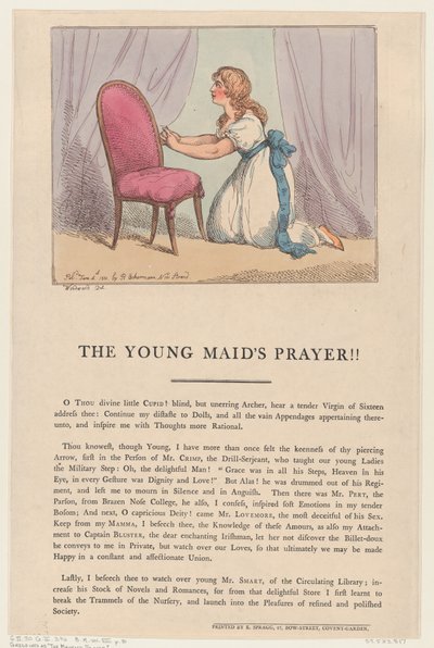 Modlitba mladé panny!!, 4. června 1801., 4. června 1801. od Thomas Rowlandson