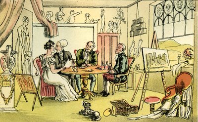 "Umělcův pokoj" od Thomas Rowlandson