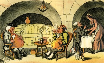 "Sklepní kvarteto" od Thomas Rowlandson