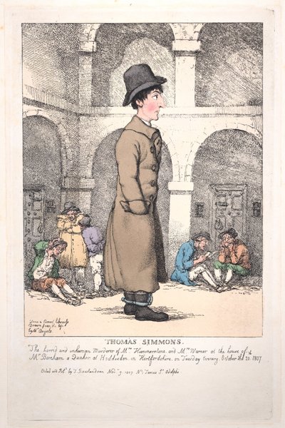 Thomas Simmons, 9. listopadu 1807, 9. listopadu 1807. od Thomas Rowlandson