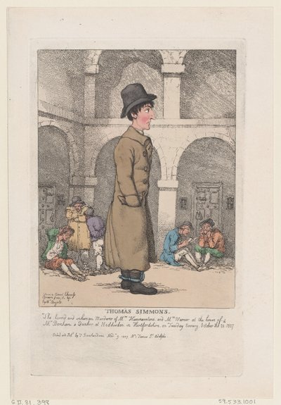 Thomas Simmons, 9. listopadu 1807, 9. listopadu 1807. od Thomas Rowlandson