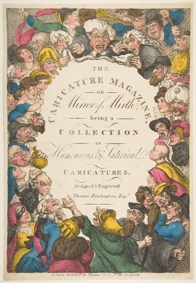 Titulní strana, The Caricature Magazine, or Mirror of Mirth, 19. listopadu 1808. od Thomas Rowlandson