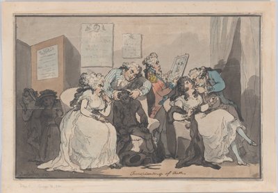 Transplantace zubů, 1787., 1787. od Thomas Rowlandson
