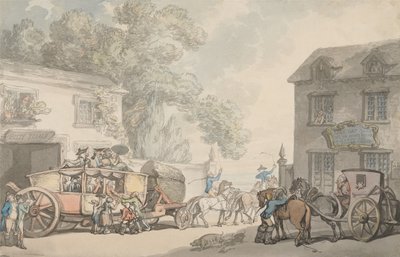 Cestování po Francii od Thomas Rowlandson