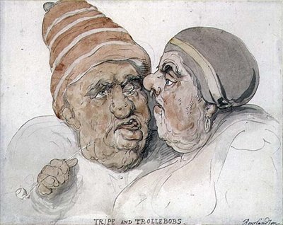 Dršťky a trollebobové (akvarel) od Thomas Rowlandson
