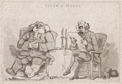Vikář a Mojžíš, 1786., 1786. od Thomas Rowlandson