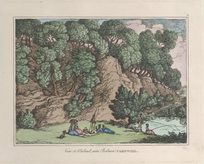 Pohled na Blisland, poblíž Bodmin, Cornwall, z Sketches from Nature, 1822., 1822. od Thomas Rowlandson