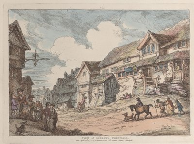 Pohled na Liskard v Cornwallu od Thomas Rowlandson