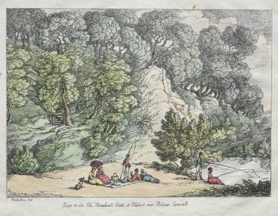 Pohled na panství Sir John Moresheads v Blisland poblíž Bodmin, Cornwall, 1805. od Thomas Rowlandson