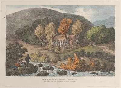 Pohled na řeku Camel, Cornwall, z Views v Cornwallu, 12. dubna 1812., 12. dubna 1812. od Thomas Rowlandson