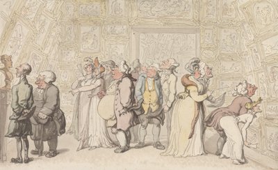 Prohlídka v Královské akademii od Thomas Rowlandson