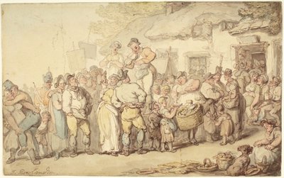 Vesnická pouť od Thomas Rowlandson