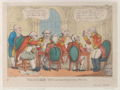 Dobrovolný důvtip aneb málo na premiéra, 21. května 1808, 21. května 1808. od Thomas Rowlandson